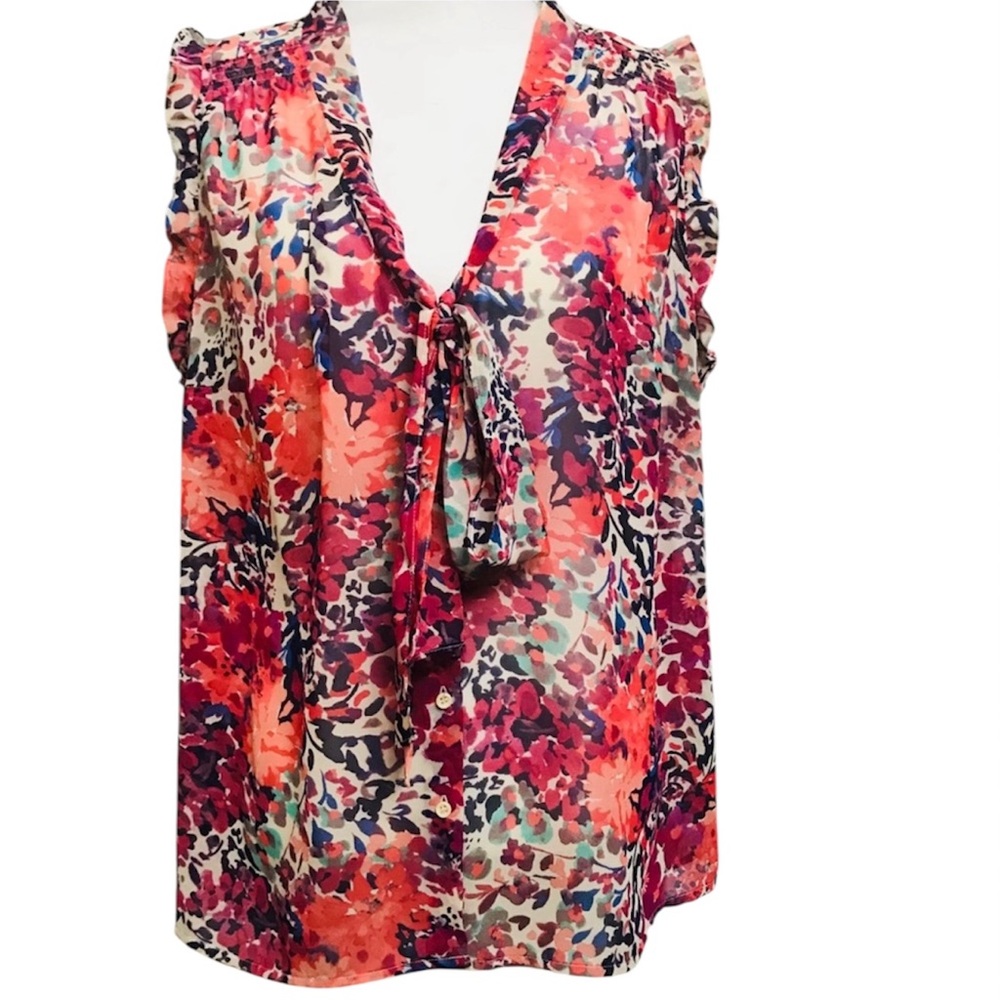 A.N.A. Sleeveless Floral Top
